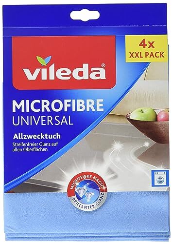 Vileda universale multiuso panno in microfibra, 4er Packung