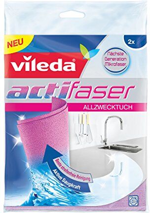 Vileda Actifibre Panni in Microfibra 2 Pezzi