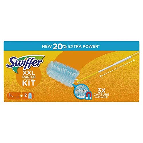 Procter & Gamble Swiffer Magnete antipolvere XXL Set 1 manico telescopico più 2 panni magnetici antipolvere, 1 confezione (1 x 1 pezzo)