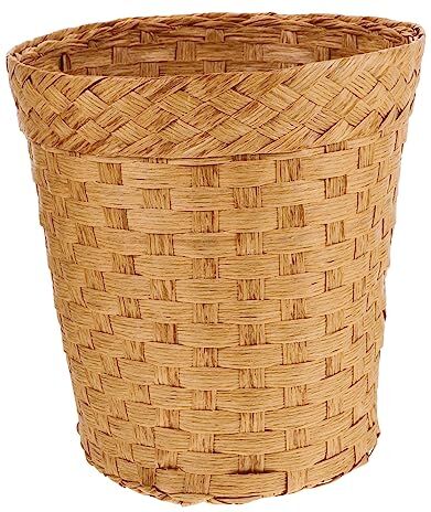 Alipis Cesto Di Spazzatura Fatto A Mano In Rattan Cestino Di Bambù Intrecciato Cestino Di Rifiuti Intrecciato Cestino Di Rifiuti Di Bambù Fornitura Di Cucina Cestini Di Bambù Cucina