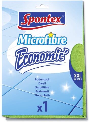 Spontex Microfibre Economic Panni XXL per il pavimento, 60 x 50 cm, Il colore non può essere scelto. 1 pezzo