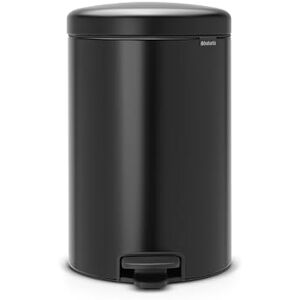 Brabantia Pedal Bin Newicon Pattumiera a Pedale, Secchio Interno in Plastica, Nero Opaco, 20 lt Brabantia Pedal Bin Newicon Pattumiera a Pedale, Secchio Interno in Plastica, Nero Opaco, 20 lt