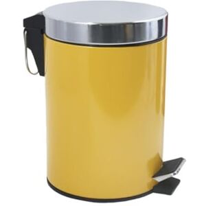 MSV Cestino per cosmetici da bagno Acciaio inossidabile con secchio interno rimovibile Elegante cestino a pedale Compatto e pratico Zafferano 3L MSV Cestino per cosmetici da bagno Acciaio inossidabile con secchio interno rimovibile Elegante cestino a pedale Compatto e pratico Zafferano 3L