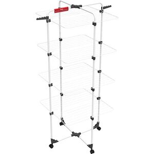 Vileda Mixer 4 Stendibiancheria a Torre, Ripiegabile, con Ruote, Metallo, Bianco, Quattro Piani Vileda Mixer 4 Stendibiancheria a Torre, Ripiegabile, con Ruote, Metallo, Bianco, Quattro Piani