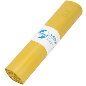 Deiss Premium Sacchetti per Rifiuti Tipo 60, Giallo, 700X1100 mm, 25 Pezzi Deiss Premium Sacchetti per Rifiuti Tipo 60, Giallo, 700X1100 mm, 25 Pezzi