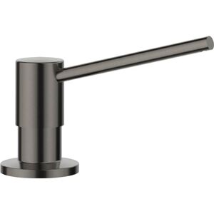 Dispenser di sapone e scolapiatti in acciaio satinato scuro TORRE - Accessorio cucina Dispenser di sapone e scolapiatti in acciaio satinato scuro TORRE - Accessorio cucina