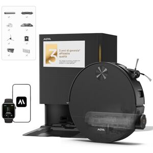 Mova S70 Roller Robot Aspirapolvere Lavapavimenti, Lavaggio Acqua Fresca, 28000 Pa, DToF+laser Linea Evitamento Ostacoli, 90mm Sottile, Mop Estendibile, Autopulizia Acqua Calda 80°C, Asciugatura 75°C Mova S70 Roller Robot Aspirapolvere Lavapavimenti, Lavaggio Acqua Fresca, 28000 Pa, DToF+laser Linea Evitamento Ostacoli, 90mm Sottile, Mop Estendibile, Autopulizia Acqua Calda 80°C, Asciugatura 75°C