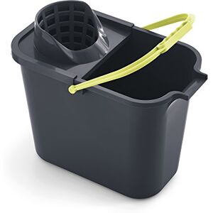 Mery Cubo Rectangolare con Strizzatore, Parete Resistente di 2mm, e Canalizzazione per Lo Scolo, Manico Anatomico, Grigio, 12 L Mery Cubo Rectangolare con Strizzatore, Parete Resistente di 2mm, e Canalizzazione per Lo Scolo, Manico Anatomico, Grigio, 12 L