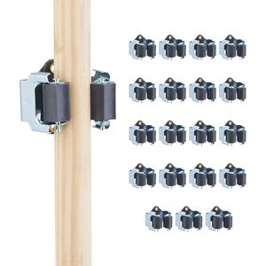 Relaxdays Ganci Porta Attrezzi da Giardino, Set 20 Appendi Portascope e Utensili Casa, Ferro e Poliresina, Nero Argento Relaxdays Ganci Porta Attrezzi da Giardino, Set 20 Appendi Portascope e Utensili Casa, Ferro e Poliresina, Nero Argento