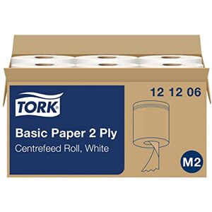 Rotoli di carta Tork bianchi - Cucina, Laboratorio, Ottica - 1500 fogli Rotoli di carta Tork bianchi - Cucina, Laboratorio, Ottica - 1500 fogli