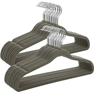 SONGMICS Grucce Velluto 30 Pezzi, Grucce Appendiabiti Lunghe 42 cm, Salvaspazio, Capacità di Carico Elevata, Gancio Girevole a 360°, per Cappotti Camicie Completi, Grigio e Argento SONGMICS Grucce Velluto 30 Pezzi, Grucce Appendiabiti Lunghe 42 cm, Salvaspazio, Capacità di Carico Elevata, Gancio Girevole a 360°, per Cappotti Camicie Completi, Grigio e Argento