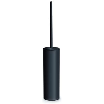 Gedy Elettra Scopino Bagno WC in Acciaio inox in Finitura Gun metal, Scopino WC con Ciuffo in Setole Nere di Nylon, Scopino WC d'appoggio cilindrico Gedy Elettra Scopino Bagno WC in Acciaio inox in Finitura Gun metal, Scopino WC con Ciuffo in Setole Nere di Nylon, Scopino WC d'appoggio cilindrico