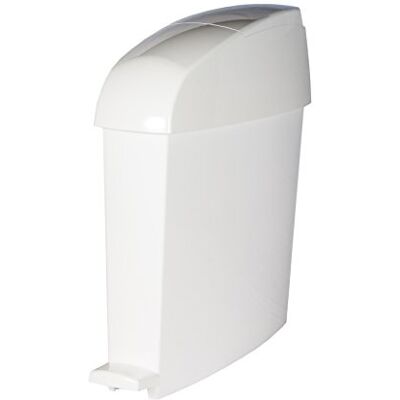 Rubbermaid Miniped Pattumiera a Pedale con apertta Frontale, Bianco Rubbermaid Miniped Pattumiera a Pedale con apertta Frontale, Bianco