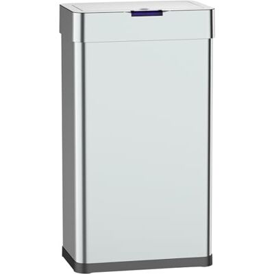 KITCHEN MOVE DAYTONA Pattumiera da cucina automatica, design 90 l, in acciaio inox, con reggiatura KITCHEN MOVE DAYTONA Pattumiera da cucina automatica, design 90 l, in acciaio inox, con reggiatura