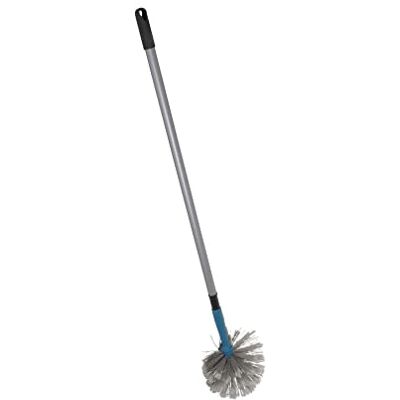 Homéa Scopa testa di lupo manico in metallo telescopico, 80>130 cm, antracite/blu pavone Homéa Scopa testa di lupo manico in metallo telescopico, 80>130 cm, antracite/blu pavone
