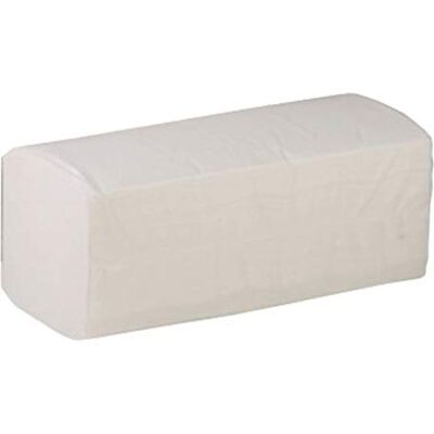 Funny AG-058 Asciugamani Piegati a Z, 2 Veli, 4000 Fogli, Bianco, 25 X 23 cm Funny AG-058 Asciugamani Piegati a Z, 2 Veli, 4000 Fogli, Bianco, 25 X 23 cm