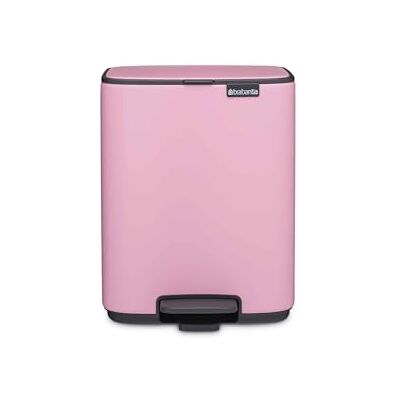 Brabantia Bo Pattumiera a pedale da 12 l (lilla rosa), pattumiera salvaspazio con funzione soft-close e pedale scorrevole, contenitore per il riciclaggio con secchio rimovibile, inclusi sacchetti Brabantia Bo Pattumiera a pedale da 12 l (lilla rosa), pattumiera salvaspazio con funzione soft-close e pedale scorrevole, contenitore per il riciclaggio con secchio rimovibile, inclusi sacchetti