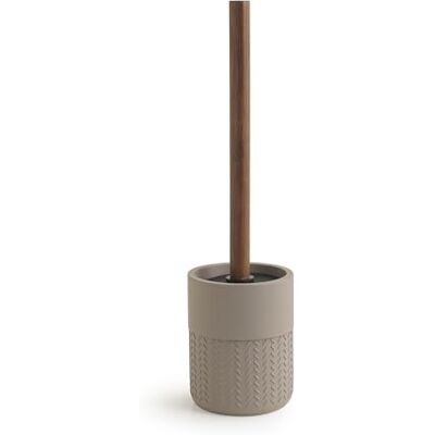 Gedy Thea Scopino Bagno WC, Tazza in Resina Colore Grigio e Manico in Bambù Finitura Scura, Scopino WC con Ciuffo in Setole Nere di Nylon, Misure Scopino Bagno Base Ø 9,5 x H 35 cm Portascopino Gedy Thea Scopino Bagno WC, Tazza in Resina Colore Grigio e Manico in Bambù Finitura Scura, Scopino WC con Ciuffo in Setole Nere di Nylon, Misure Scopino Bagno Base Ø 9,5 x H 35 cm Portascopino
