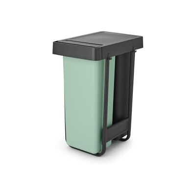 Brabantia Sort&Go Pattumiera estraibile 2 x 30L sotto il lavello all'interno dell'anta per la cucina Doppia unità di riciclo dei rifiuti con binari lisci, secchi interni rimovibili Grey & Green Brabantia Sort&Go Pattumiera estraibile 2 x 30L sotto il lavello all'interno dell'anta per la cucina Doppia unità di riciclo dei rifiuti con binari lisci, secchi interni rimovibili Grey & Green