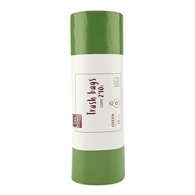 IDEA HOME 10 sacchi per la spazzatura, in LDPE, per lo smaltimento dei rifiuti, colore verde, 240 l IDEA HOME 10 sacchi per la spazzatura, in LDPE, per lo smaltimento dei rifiuti, colore verde, 240 l