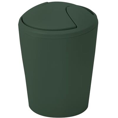 Spirella Cestino a ribalta Modello Move Design Moderno e Compatto Coperchio Rimovibile e Facile da Pulire Ideale per Bagno o Cucina Verde Scuro 5L Spirella Cestino a ribalta Modello Move Design Moderno e Compatto Coperchio Rimovibile e Facile da Pulire Ideale per Bagno o Cucina Verde Scuro 5L