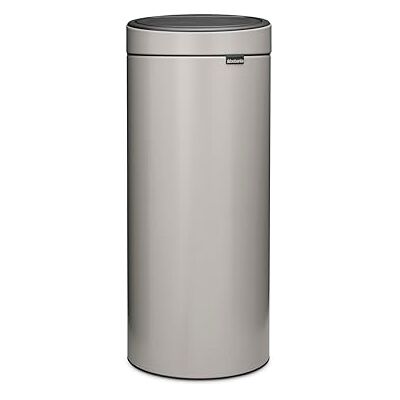 Brabantia Touch Bin New 30L (Soft Grey), Pattumiera cucina con coperchio rimovibile, Secchio spazzatura facile da pulire con apertura Soft-Touch, Cestino con sacchetti pattumiera inclusi Brabantia Touch Bin New 30L (Soft Grey), Pattumiera cucina con coperchio rimovibile, Secchio spazzatura facile da pulire con apertura Soft-Touch, Cestino con sacchetti pattumiera inclusi