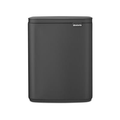 Brabantia Bo Pattumiera da 12L Cestino rettangolare compatto con coperchio Soft-Close, secchio interno rimovibile Design a parete o indipendente per bagno, cucina o ufficio Mineral Infinite Grey Brabantia Bo Pattumiera da 12L Cestino rettangolare compatto con coperchio Soft-Close, secchio interno rimovibile Design a parete o indipendente per bagno, cucina o ufficio Mineral Infinite Grey
