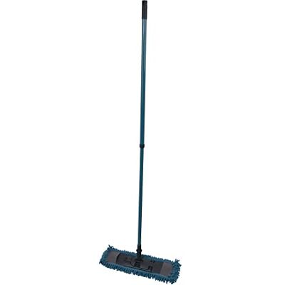 Homéa Mocio in microfibra con manico telescopico in metallo, 74 > 130 cm, colore: blu pavone Homéa Mocio in microfibra con manico telescopico in metallo, 74 > 130 cm, colore: blu pavone