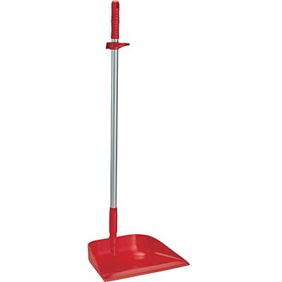 Vikan Igiene Paletta per polvere Con asta in alluminio verticale Curva In polipropilene Rosso Vikan Igiene Paletta per polvere Con asta in alluminio verticale Curva In polipropilene Rosso