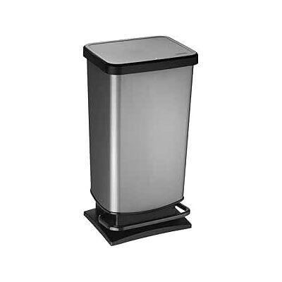 Rotho Paso Pattumiera 40l con Pedale e Coperchio, Plastica PP senza BPA, carbonio, 35.3 x 29.5 x 67.6 cm Rotho Paso Pattumiera 40l con Pedale e Coperchio, Plastica PP senza BPA, carbonio, 35.3 x 29.5 x 67.6 cm