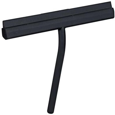 Wenko Spatola per Bagno e Doccia MOD. Agana con Supporto Magnetico in Acciaio Inox siliconato per Pulizia Senza Striature 25x4x22 cm Nero Wenko Spatola per Bagno e Doccia MOD. Agana con Supporto Magnetico in Acciaio Inox siliconato per Pulizia Senza Striature 25x4x22 cm Nero