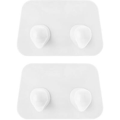 VIGAR Confezione da 2 Ganci Adesivi Appendiabiti Doppio 11,6 x 7,5 x 7,5 cm Modello Compatto per Appendere Chiavi, Asciugamani, Vestiti o Panni Adesivo 3M Fino a 4 kg Bianco VIGAR Confezione da 2 Ganci Adesivi Appendiabiti Doppio 11,6 x 7,5 x 7,5 cm Modello Compatto per Appendere Chiavi, Asciugamani, Vestiti o Panni Adesivo 3M Fino a 4 kg Bianco