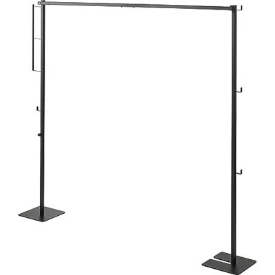 YAMAZAKI TOWER Foldable Indoor Drying Rack, black, Steel/Polypropylene, 175 x 25 x 160 cm YAMAZAKI TOWER Foldable Indoor Drying Rack, black, Steel/Polypropylene, 175 x 25 x 160 cm