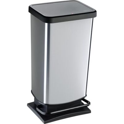 Rotho Pedaalemmer Paso 35 x 30 x 68 cm 40 l Zilver Kunststof (522863) Rotho Pedaalemmer Paso 35 x 30 x 68 cm 40 l Zilver Kunststof (522863)