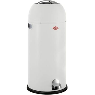 WESCO Kickmaster Maxi pattumiera in colore bianco opaco, lamiera d'acciaio verniciata a polvere, ammortizzatore integrato, volume 40 litri, grande inserimento WESCO Kickmaster Maxi pattumiera in colore bianco opaco, lamiera d'acciaio verniciata a polvere, ammortizzatore integrato, volume 40 litri, grande inserimento
