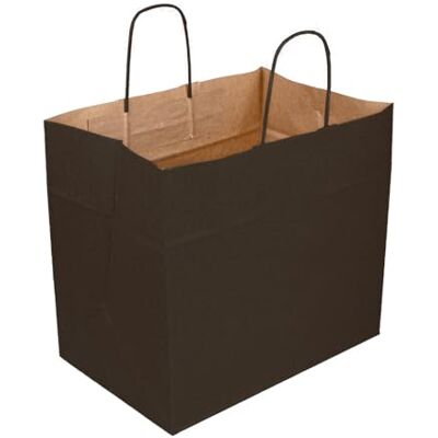 Garcia de Pou 250 pezzi Sacchetti Sos Catering con manici 90 G/M2 32+21 x 28,5 cm nero Kraft Garcia de Pou 250 pezzi Sacchetti Sos Catering con manici 90 G/M2 32+21 x 28,5 cm nero Kraft