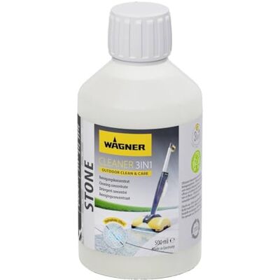 Wagner Stone Cleaner 3 in 1, 500 ml Concentrato per la pulizia regolare di superfici esterne in pietra Wagner Stone Cleaner 3 in 1, 500 ml Concentrato per la pulizia regolare di superfici esterne in pietra