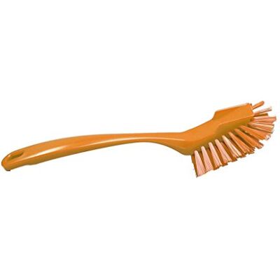 Maya 10463 – spazzola pulita piatti, fibra semidura, con raschietto, 255 x 28 mm, Arancione Maya 10463 – spazzola pulita piatti, fibra semidura, con raschietto, 255 x 28 mm, Arancione