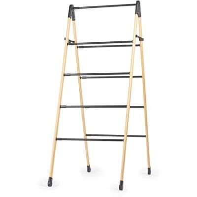 Beldray Stendibiancheria Estensibile a 4 Livelli – Design a Scala Pieghevole, Telaio in Bambù, Barre in Acciaio Resistenti, Carico Massimo 10 kg, Leggero, Si Espande Orizzontalmente Da 3.4 m A 6.1 m Beldray Stendibiancheria Estensibile a 4 Livelli – Design a Scala Pieghevole, Telaio in Bambù, Barre in Acciaio Resistenti, Carico Massimo 10 kg, Leggero, Si Espande Orizzontalmente Da 3.4 m A 6.1 m
