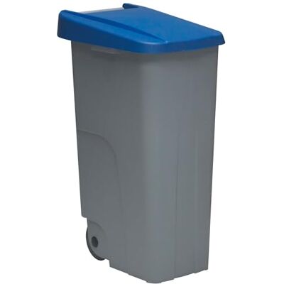 WELL HOME MOBILIARIO & DECORACIÓN Well Home Contenitore riciclaggio 110 litri Chiuso, Blu, 88x57x42 cm WELL HOME MOBILIARIO & DECORACIÓN Well Home Contenitore riciclaggio 110 litri Chiuso, Blu, 88x57x42 cm