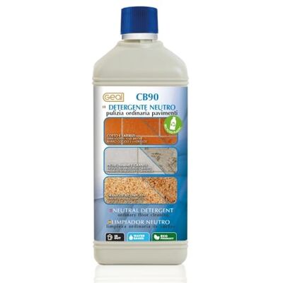 GEAL CB90. Detergente Concentrato Neutro per Cotto, Pietra, Marmo, Graniglie e ricomposti. 1 Litro GEAL CB90. Detergente Concentrato Neutro per Cotto, Pietra, Marmo, Graniglie e ricomposti. 1 Litro