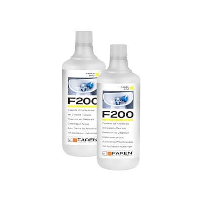 FAREN Disincrostante Anticalcare F200, Elimina Incrostazioni di Calcare dalle cassette di scarico, Sicuro su Plastiche e Gomme, Efficiente ed Economico, 1L (2) FAREN Disincrostante Anticalcare F200, Elimina Incrostazioni di Calcare dalle cassette di scarico, Sicuro su Plastiche e Gomme, Efficiente ed Economico, 1L (2)