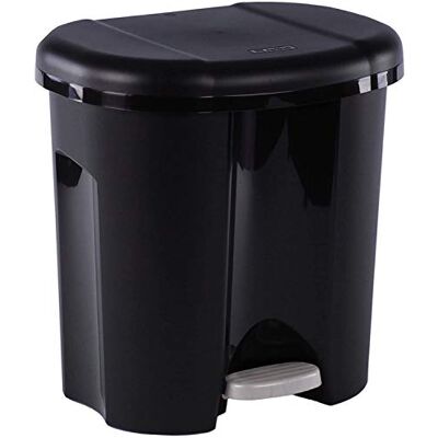 Rotho Duo Portarifiuti 2x 10l per la raccolta differenziata con coperchio e pedale, Plastica (PP) senza BPA, nero, 2 x 10l (39,0 x 32,0 x 40,5 cm) Rotho Duo Portarifiuti 2x 10l per la raccolta differenziata con coperchio e pedale, Plastica (PP) senza BPA, nero, 2 x 10l (39,0 x 32,0 x 40,5 cm)