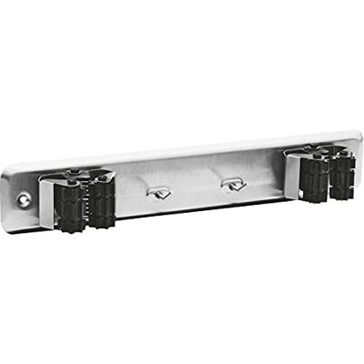 Amig Appendiabiti a rulli in acciaio inox Mod. per 2 scope, mozzi o altri utensili Appendi scope per parete, armadio o porta con viti Misure 280 x 50 x 45 mm Amig Appendiabiti a rulli in acciaio inox Mod. per 2 scope, mozzi o altri utensili Appendi scope per parete, armadio o porta con viti Misure 280 x 50 x 45 mm