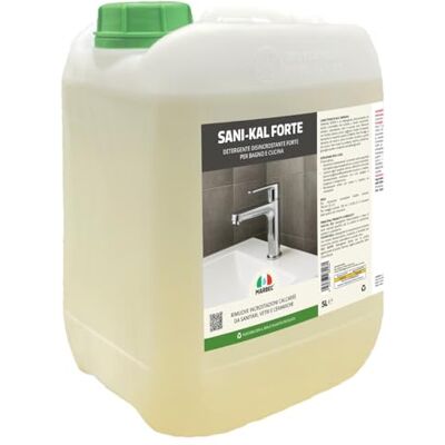 Marbec Sani-Kal Forte 5LT Detergente anticalcare forte per bagno, elimina incrostazioni ostinate, ruggine e residui di sapone Marbec Sani-Kal Forte 5LT Detergente anticalcare forte per bagno, elimina incrostazioni ostinate, ruggine e residui di sapone
