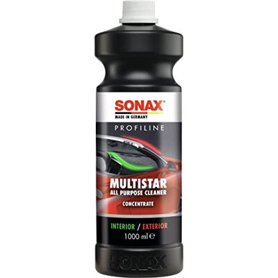 SONAX PROFILINE MultiStar (1 L) detergente universale interni ed esterni Detergente potente per interni ed esterni auto, efficace sullo sporco e delicato anche su superfici rivestite. SONAX PROFILINE MultiStar (1 L) detergente universale interni ed esterni Detergente potente per interni ed esterni auto, efficace sullo sporco e delicato anche su superfici rivestite.