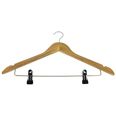 Pamex Gruccia in legno per hotel con pinze Pamex Gruccia in legno per hotel con pinze