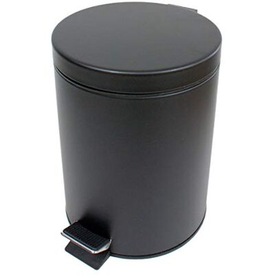 Pamex Cestino metallico con pedale 5L nero Pamex Cestino metallico con pedale 5L nero