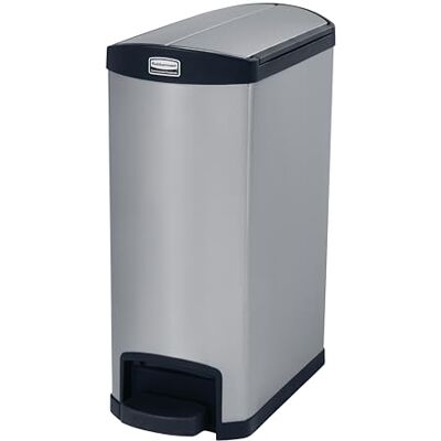Rubbermaid Commercial Products StepOn Cestino in Acciaio Inossidabile, Fine Passo, 50 L, Nero Rubbermaid Commercial Products StepOn Cestino in Acciaio Inossidabile, Fine Passo, 50 L, Nero