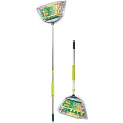 Pine-Sol Scopa Jumbo per interni con manico lungo pieghevole in acciaio inossidabile per una facile conservazione, setole angolari resistenti per legno, piastrelle, linoleum e altro ancora, per Pine-Sol Scopa Jumbo per interni con manico lungo pieghevole in acciaio inossidabile per una facile conservazione, setole angolari resistenti per legno, piastrelle, linoleum e altro ancora, per